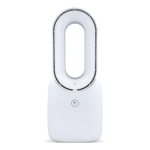 Draagbare bladloze ventilator met LED-licht in 6 kleuren en 4 standen kleur wit tweede weergave