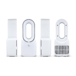 Draagbare bladloze ventilator met LED-licht in 6 kleuren en 4 standen kleur wit zesde weergave