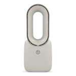 Draagbare bladloze ventilator met LED-licht in 6 kleuren en 4 standen kleur beige tweede weergave