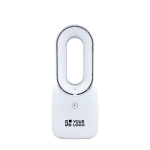 Draagbare bladloze ventilator met LED-licht in 6 kleuren en 4 standen met afdrukgebied