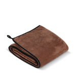 Polyester microvezeldeken met sublimatie in full colour 500 g/m² kleur bruin tweede weergave