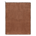 Polyester microvezeldeken met sublimatie in full colour 500 g/m² kleur bruin vierde weergave