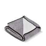 Polyester microvezeldeken met sublimatie in full colour 500 g/m² kleur grijs derde weergave