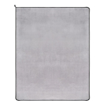 Polyester microvezeldeken met sublimatie in full colour 500 g/m² kleur grijs vierde weergave