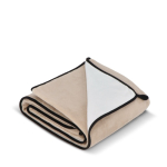 Polyester microvezeldeken met sublimatie in full colour 500 g/m² kleur beige derde weergave