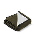 Polyester microvezeldeken met sublimatie in full colour 500 g/m² kleur olijfgroen derde weergave