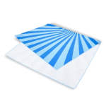 RPET strandhanddoek met sneldrogende technologie 100x180cm kleur blauw derde weergave