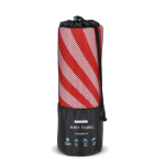 RPET strandhanddoek met sneldrogende technologie 100x180cm kleur rood tweede weergave