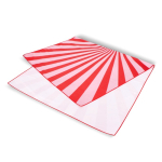 RPET strandhanddoek met sneldrogende technologie 100x180cm kleur rood derde weergave