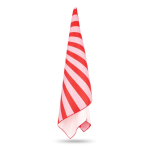 RPET strandhanddoek met sneldrogende technologie 100x180cm kleur rood vierde weergave