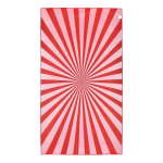 RPET strandhanddoek met sneldrogende technologie 100x180cm kleur rood vijfde weergave