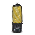 RPET strandhanddoek met sneldrogende technologie 100x180cm kleur geel tweede weergave