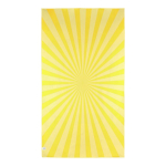RPET strandhanddoek met sneldrogende technologie 100x180cm kleur geel vijfde weergave