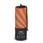 RPET strandhanddoek met sneldrogende technologie 100x180cm kleur oranje tweede weergave