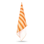 RPET strandhanddoek met sneldrogende technologie 100x180cm kleur oranje vierde weergave
