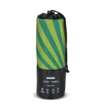 RPET strandhanddoek met sneldrogende technologie 100x180cm kleur limoen groen tweede weergave