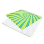 RPET strandhanddoek met sneldrogende technologie 100x180cm kleur limoen groen derde weergave