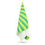 RPET strandhanddoek met sneldrogende technologie 100x180cm kleur limoen groen vierde weergave