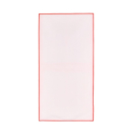 RPET handdoek met sneldrogende technologie en zakje 40x80 cm kleur rood zesde weergave