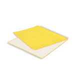 RPET handdoek met sneldrogende technologie en zakje 40x80 cm kleur geel derde weergave