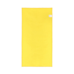 RPET handdoek met sneldrogende technologie en zakje 40x80 cm kleur geel vijfde weergave