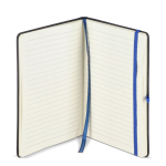 A5-notitieboek met harde PU-kaft voor lasergravure kleur blauw derde weergave