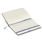 A5-notitieboek met harde PU-kaft voor lasergravure kleur blauw vierde weergave