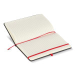A5-notitieboek met harde PU-kaft voor lasergravure kleur rood vierde weergave