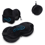 Reiskussen 2-in-1 met geïntegreerd slaapmasker en hoes