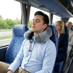 Reiskussen van traagschuim met hoes die je makkelijk opbergt kleur grijs achtste weergave