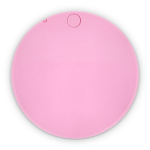 Compacte schuifspiegel van kunststof met beschermhoes kleur roze vijfde weergave