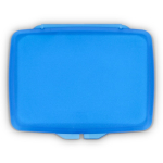 Set eendosis zeepblaadjes in plastic etui 20 stuks kleur blauw vierde weergave