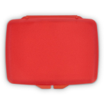 Set eendosis zeepblaadjes in plastic etui 20 stuks kleur rood vierde weergave