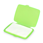 Set eendosis zeepblaadjes in plastic etui 20 stuks kleur groen tweede weergave