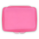 Set eendosis zeepblaadjes in plastic etui 20 stuks kleur roze derde weergave