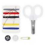 Naaikit in plastic doos met pleisters, ideaal voor reizen kleur wit vijfde weergave