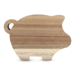 Spaarpot van natuurlijk hout met transparant paneel kleur naturel vierde weergave