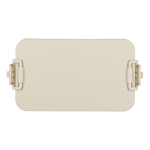 Lunchbox met twee lagen, sluitclips en geïntegreerd bestek 1,55 L kleur beige vijfde weergave