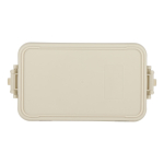 Lunchbox met twee lagen, sluitclips en geïntegreerd bestek 1,55 L kleur beige zesde weergave