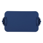 Lunchbox met twee lagen, sluitclips en geïntegreerd bestek 1,55 L kleur donkerblauw vijfde weergave