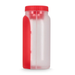 Multifunctionele lunchbox met schroefdeksel en bestek kleur rood zesde weergave