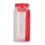 Multifunctionele lunchbox met schroefdeksel en bestek kleur rood zevende weergave