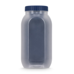 Multifunctionele lunchbox met schroefdeksel en bestek kleur donkerblauw derde weergave