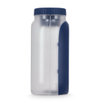 Multifunctionele lunchbox met schroefdeksel en bestek kleur donkerblauw zevende weergave