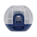 Multifunctionele lunchbox met schroefdeksel en bestek kleur donkerblauw achtste weergave