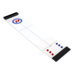 Compact draagbaar tafelcurlingspel met opbergdoos kleur zwart vierde weergave