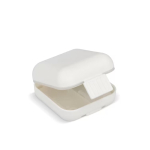 Compacte plastic pillendoos met meerdere vakjes kleur wit tweede weergave