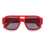 Zonnebril van gerecycled hard plastic met UV400-bescherming kleur rood tweede weergave