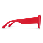 Zonnebril van gerecycled hard plastic met UV400-bescherming kleur rood derde weergave