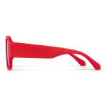Zonnebril van gerecycled hard plastic met UV400-bescherming kleur rood vierde weergave